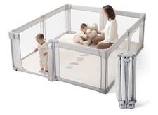 Baby Playpen Portable, Pre-Assembled Play Pen 71x79 Large Foldable Playpen fo...