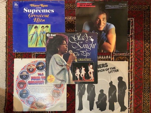 Soul LPs x 5: DianaR & Supremes/FourTops/Smokey Robinson/DetroitSpinners/GladysK - Afbeelding 1 van 1