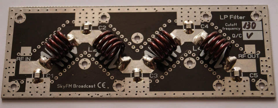 0-1000W 88-108MHz 9 polig Tiefpassfilter LPF für FM Broadcast Sender