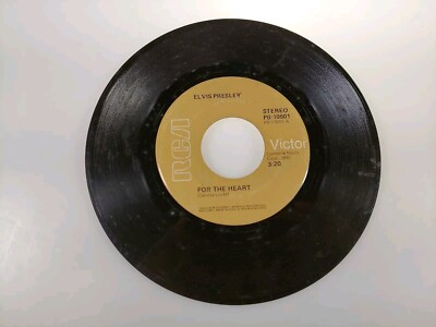 Elvis Presley - Hurt / For The Heart 45 RPM Record - RCA