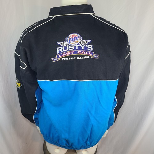Rusty Wallace Miller Lite "Last Call" NASCAR Jacker sz 2XL Winners Circle #2 - Picture 7 of 11