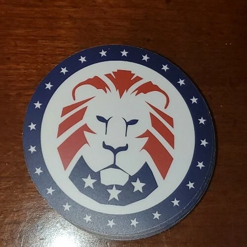 TRUMP 2024 Political Sticker Lion Logo MAGA LION alternative *WORLDWIDE SHIPPING - Picture 3 of 12