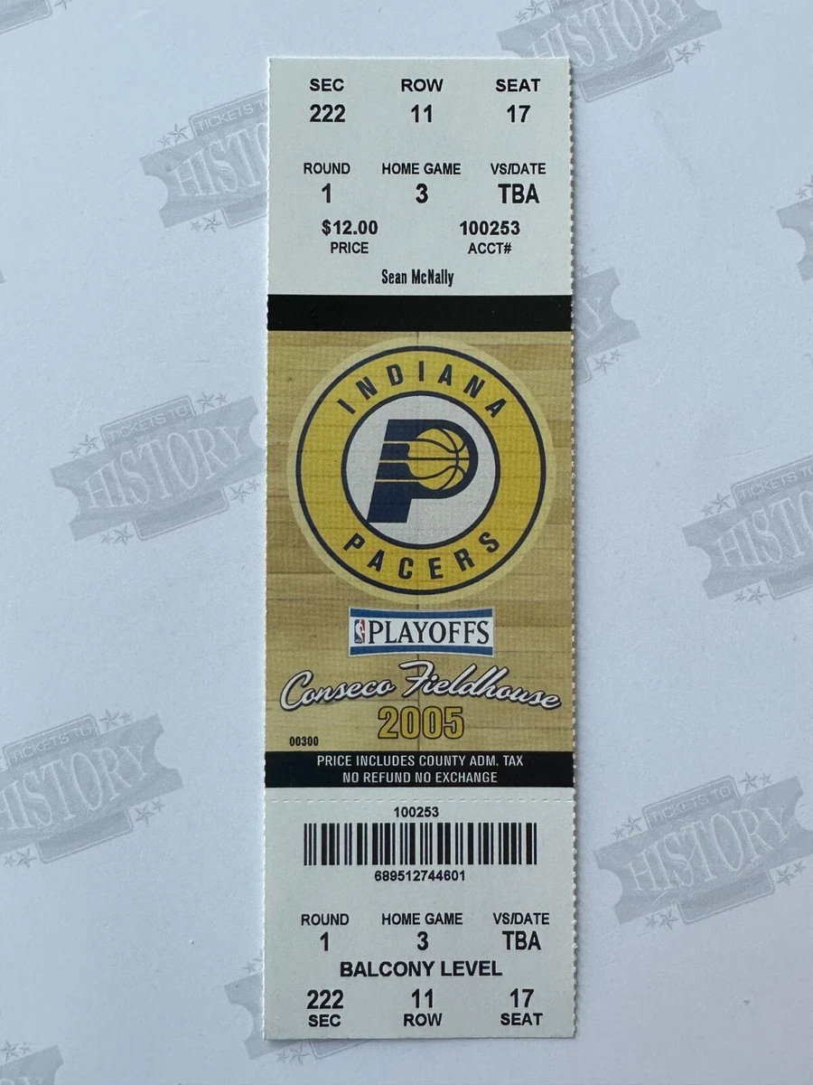 Basketball Indiana Pacers Vintage Sports Ticket Stubs for sale | eBay