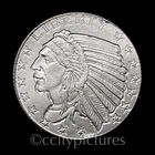 1/10 oz GSM Incuse Indian 999 Fine Silver BU Round #5