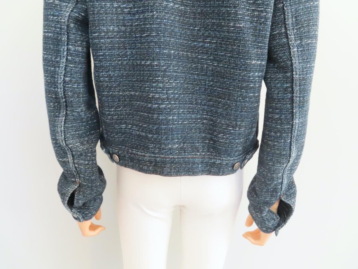 Christian Dior Blue Denim Tweed Short Jacket F 38/US 6 | eBay