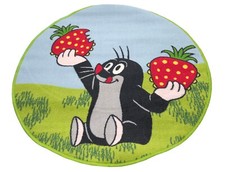 Der kleine Maulwurf Teppich von Herding, Ø 90 cm, 100% Polyamid