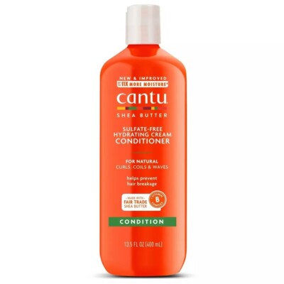 Cantu Shea Butter Sulfate Free Natural Hair Hydrating Cream Conditioner 13.5 Oz