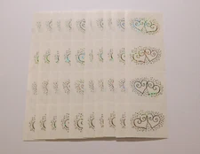 Mrs. Grossman's Stickers Lot 10 Strips ~Hearts Reflections Double Hearts~ 2007