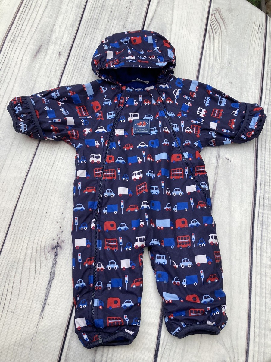 JoJo Maman Bebe Splish Splash 0-3 Months Snowsuit Fleece Lined