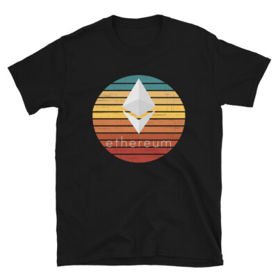 ETH Retro Sunset T-Shirt crypto trader gift tee