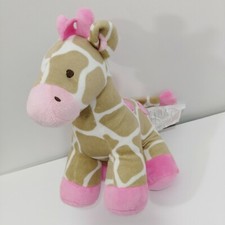 Carters Jungle Jill Tan Brown White Pink Plush Giraffe Stuffed Baby Toy 2014
