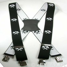 Produktbild von FHB Hosenträger Dietrich – Schwarze Zimmermanns-Hosenträger, Klassisch Für Dachdecker
