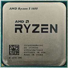 AMD Ryzen 5 1600 R5 1600 6-Core 3.2-3.6 GHz Socket AM4 65W Desktop CPU Processor