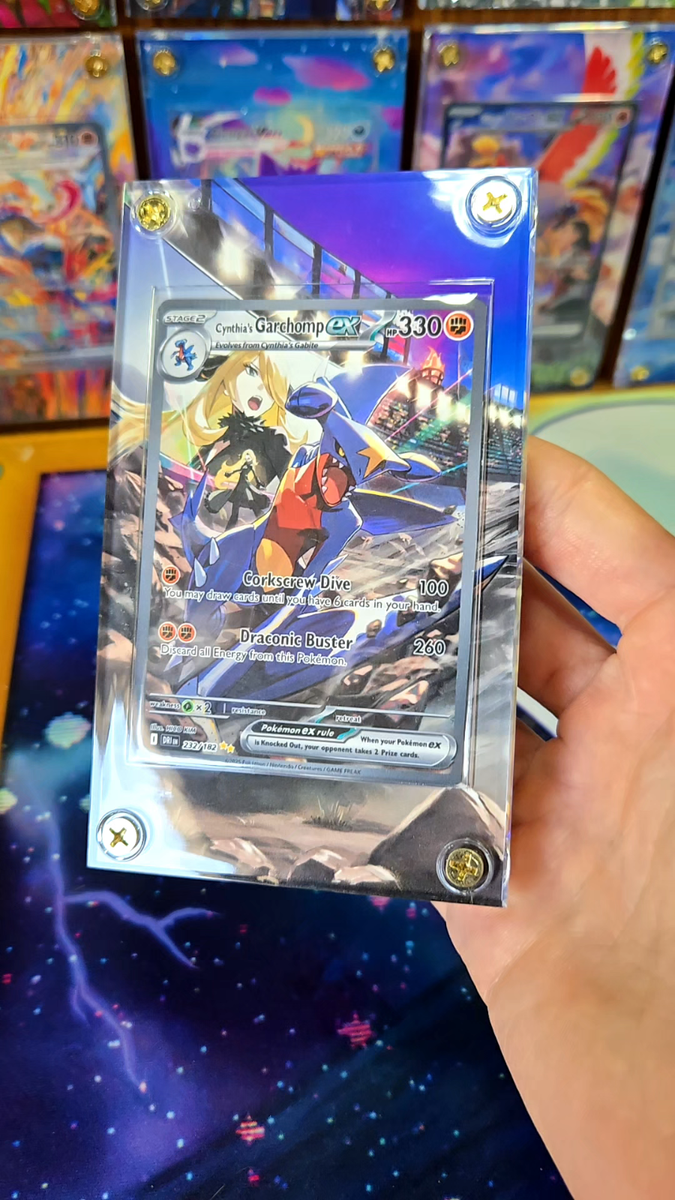 Pokemon Cynthia's Garchomp EX SIR 232/182 Destined Rival Extended