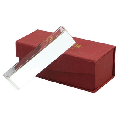 10cm 4'' Optical Glass Triple Triangular Prism Physics Teaching Light Spectrum