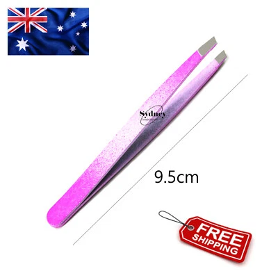 MEDSPO Beauty Salon Women's Eyebrow Hair Removal Tweezers Slanted Tip 9.5cm