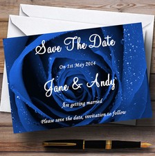 Stunning Royal Blue Rose Personalised Wedding...
