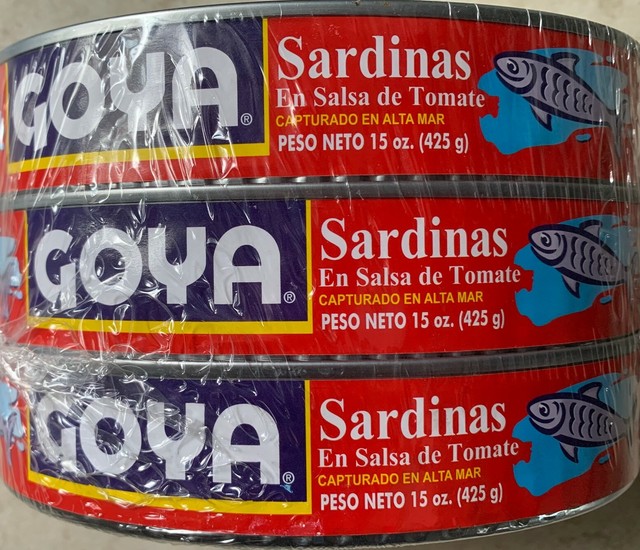 GOYA Sardines In Tomato Sauce, 3 pk./15 oz., 05/2023 SHIPS FREE! eBay