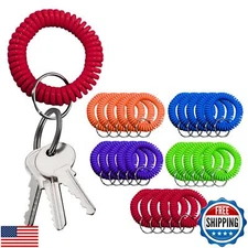 YARRD Pack of 25 Wristlet Badge Holders Multicolor – Stretchable Spiral Brace