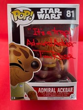 TIM ROSE signed Autogramm Funko Pop STAR WARS in Person autograph ACOA ACKBAR