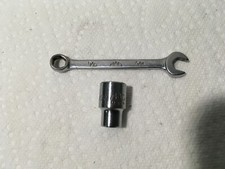 Vintage Mac Tools 3/8”Drive 9/32” Pipe Plug Socket X94 & Wrench