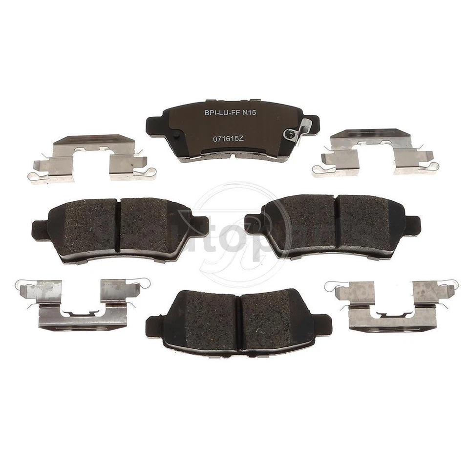 Rear Disc Brake Rotors + Ceramic Brake Pads For 2005-2012 Nissan Pathfinder - Image 2 of 4