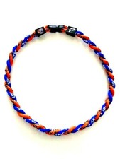 Tornado Twist Boys Baseball Rope Necklace 18" 20" Orange Royal Gators New USA