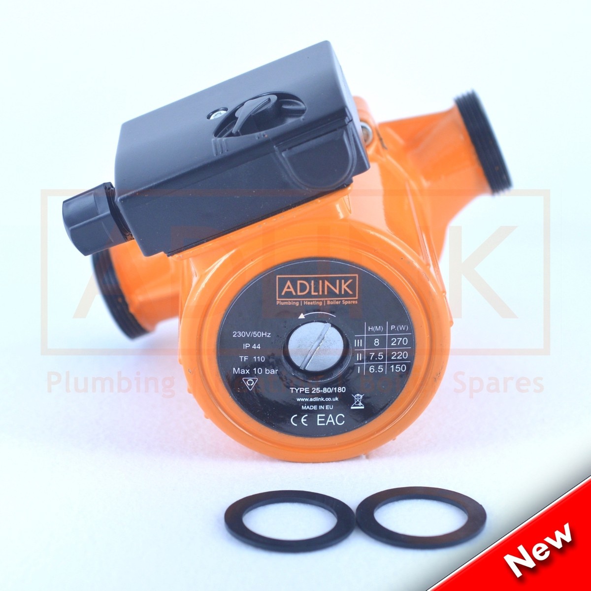 CENTRAL HEATING CIRCULATING PUMP 25-80/180 REPLACES GRUNDFOS 25-80 (1½  CON) | eBay