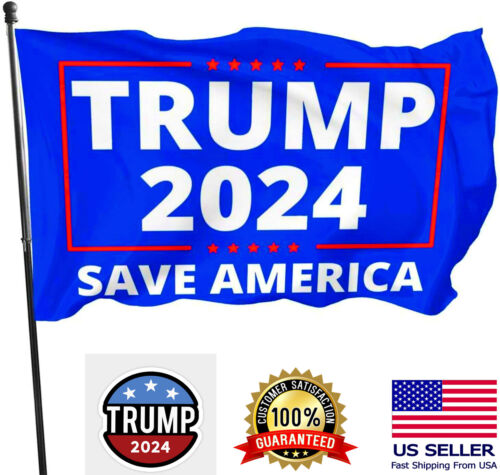 Drapeau Trump 2024 Save America 3x5 pieds Donald Trump MAGA jardin d'élection du président - Photo 1/7