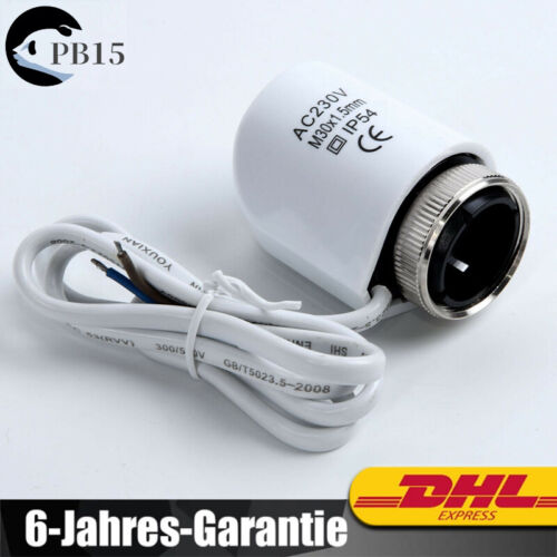 Stellantrieb 230V Fußbodenheizung M30 * 1,5 mm Stromlos Geschlossen IP54 DE - Bild 2 von 11