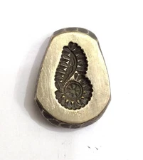 Vintage Bronze Jewelry Die Mold/Mould India Hand Engraved For Jewellery Making