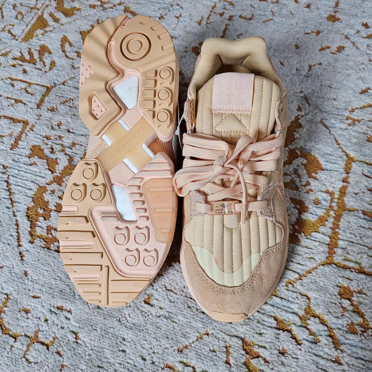 Size 9.5 - Adidas ZX Torsion Glow Orange NEW Peach | eBay Size 9.5 - Adidas ZX Torsion Glow Orange NEW Peach | eBay