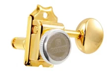 NEW - Gotoh SD91-MGT 6-In-Line Vintage Style Locking Tuning Keys, 15:1 - GOLD
