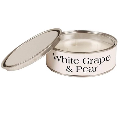 Pintail Candles Large 3 Wick Scented Candle Tin - White Grape & Pear