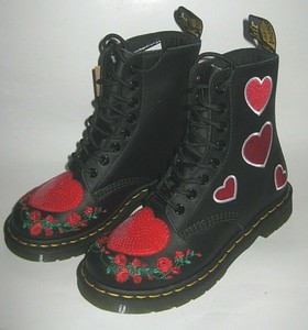 dr martens sequin hearts