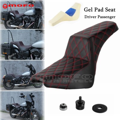 Front Driver Rear Passenger Two Up Seat For Harley Softail FXST Slim Street Bob