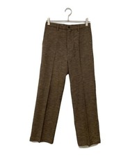 DRIES VAN NOTEN          Wool cotton slim slacks beige