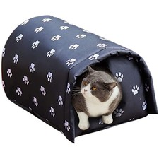 Outdoor Feral Cat House Winter,Weatherproof Waterproof Rainproof Foldable Cot...