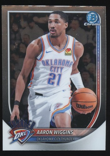 Aaron Wiggins – 2025-26 Bowman Basketball · Base Cards I Chrome Variation #BCV-186 Aaron Wiggins