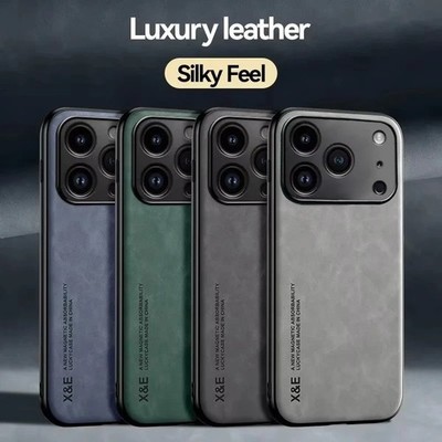 Shockproof Protective Leather Case For iPhone 17 16 15 14 Plus 13 12 11 Pro Max