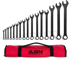 ABN Standard Wrenches Set - 16 Piece SAE Combination Wrench Set 1/4in to 1-1/4in