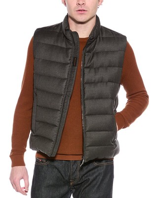 Moorer Oliver Wool & Cashmere-Blend Down Gilet Men's  50