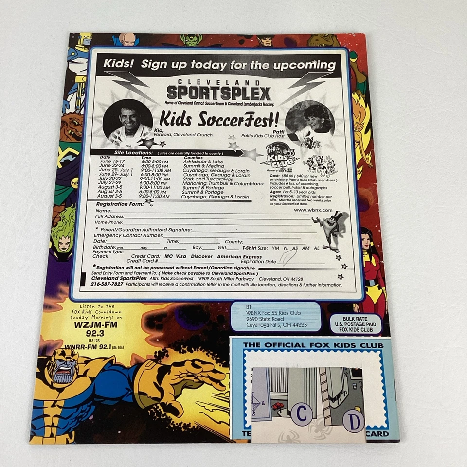 Fox Kids Magazine Silver Surfer Power Rangers Summer 1998 Issue 31 Vintage Book - Image 4 of 4