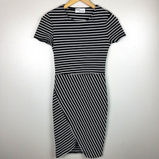 Zara Trafaluc Womens Striped Bodycon Dress Size Small