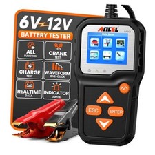 6V 12V Car Battery Tester, 100-2000 CCA Automotive Load Tester BA301