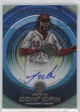 2022 Bowman Inception Prospect Blue Foil 12/99 Yerlin Confidan #PA-YC Auto 1b3s