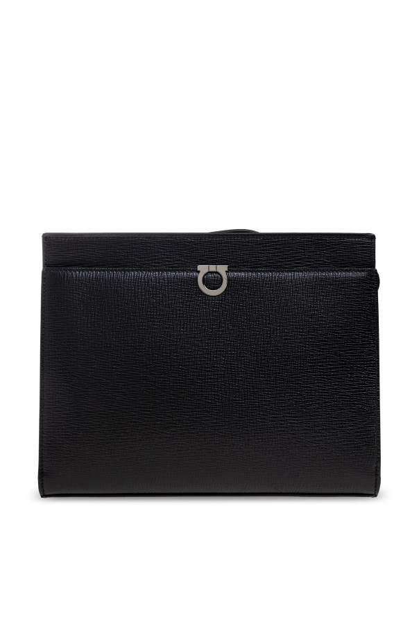 FERRAGAMO - Men - Leather handbag - Black 193490₽