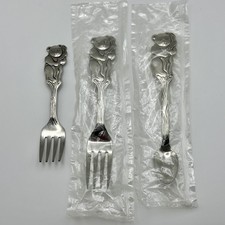 Oneida Community Cubby Bear Stainless infant/toddler Flatware 3 pieces