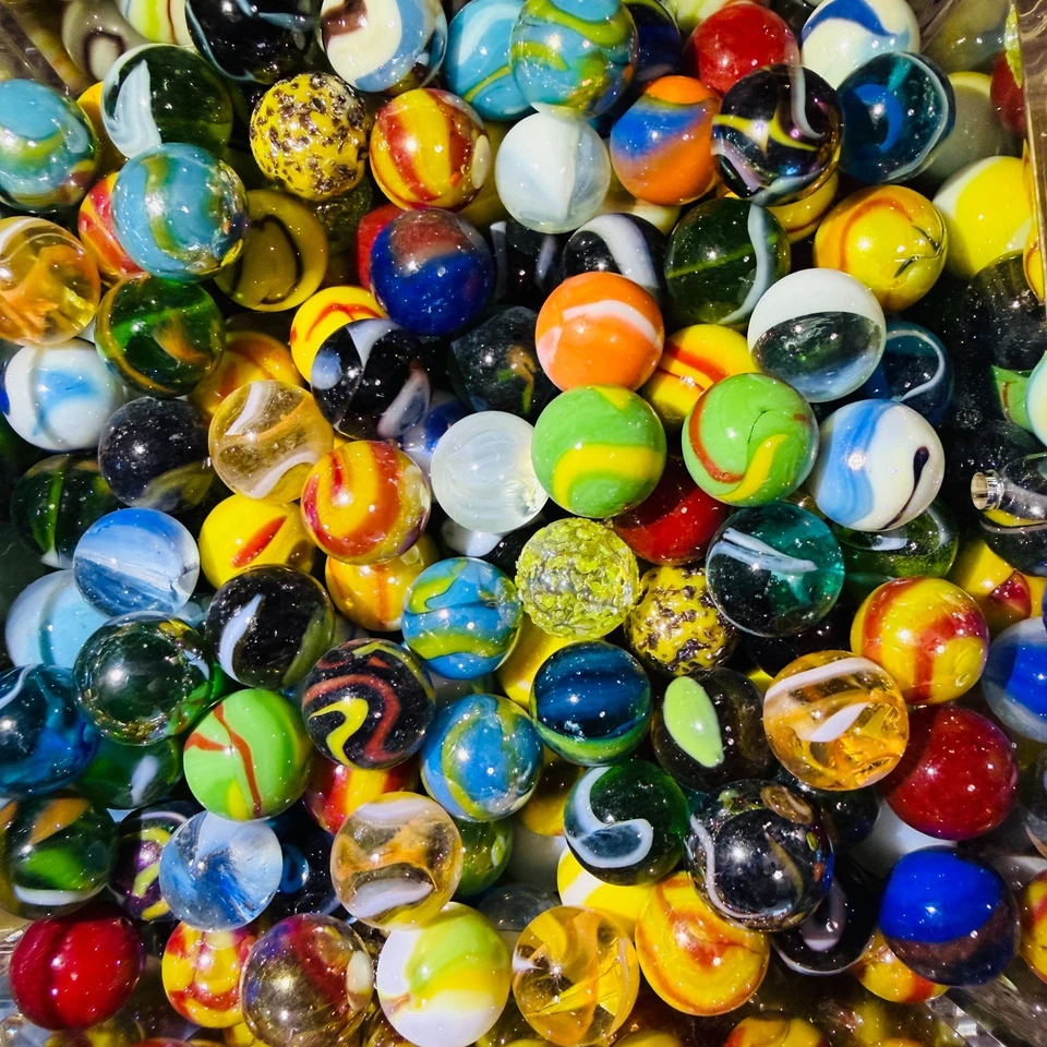 Marbles Lot Of 80 Multi Colors Mint BEST Selection! Retired Fancy Vacor Mega NEW - Image 1 of 4