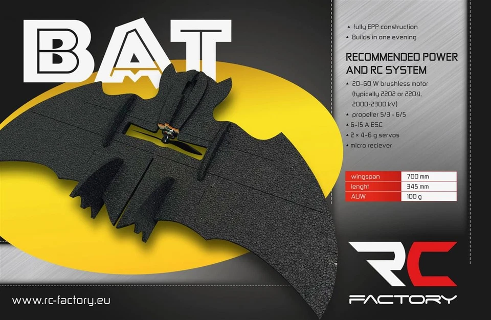 RC factory - Crack Wing BAT 8mm EPP - 750mm - Bild 2 von 4
